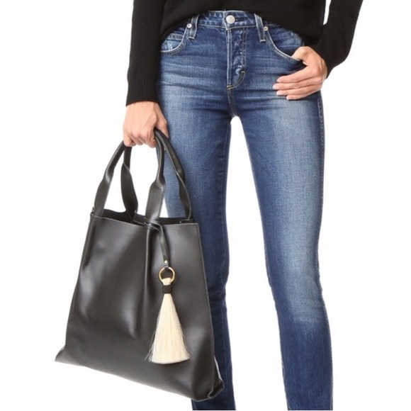 Oliveve Maggie Leather Tassel Tote - Picture 2 of 13